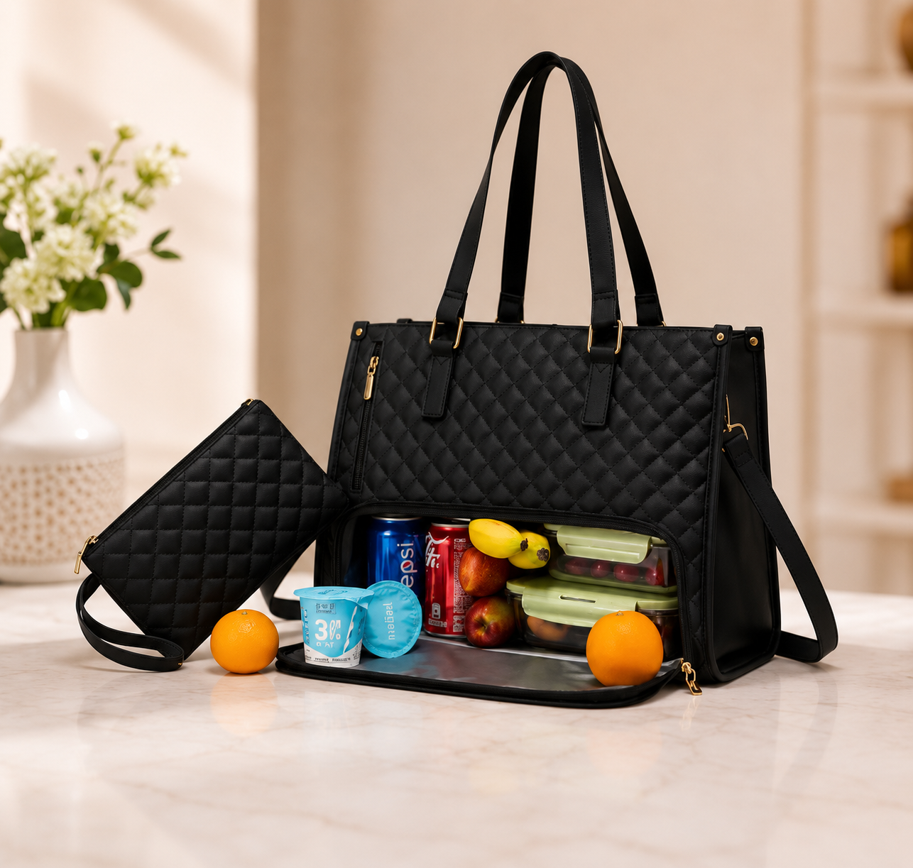 Easecary Insulated Tote Lunch Bag
