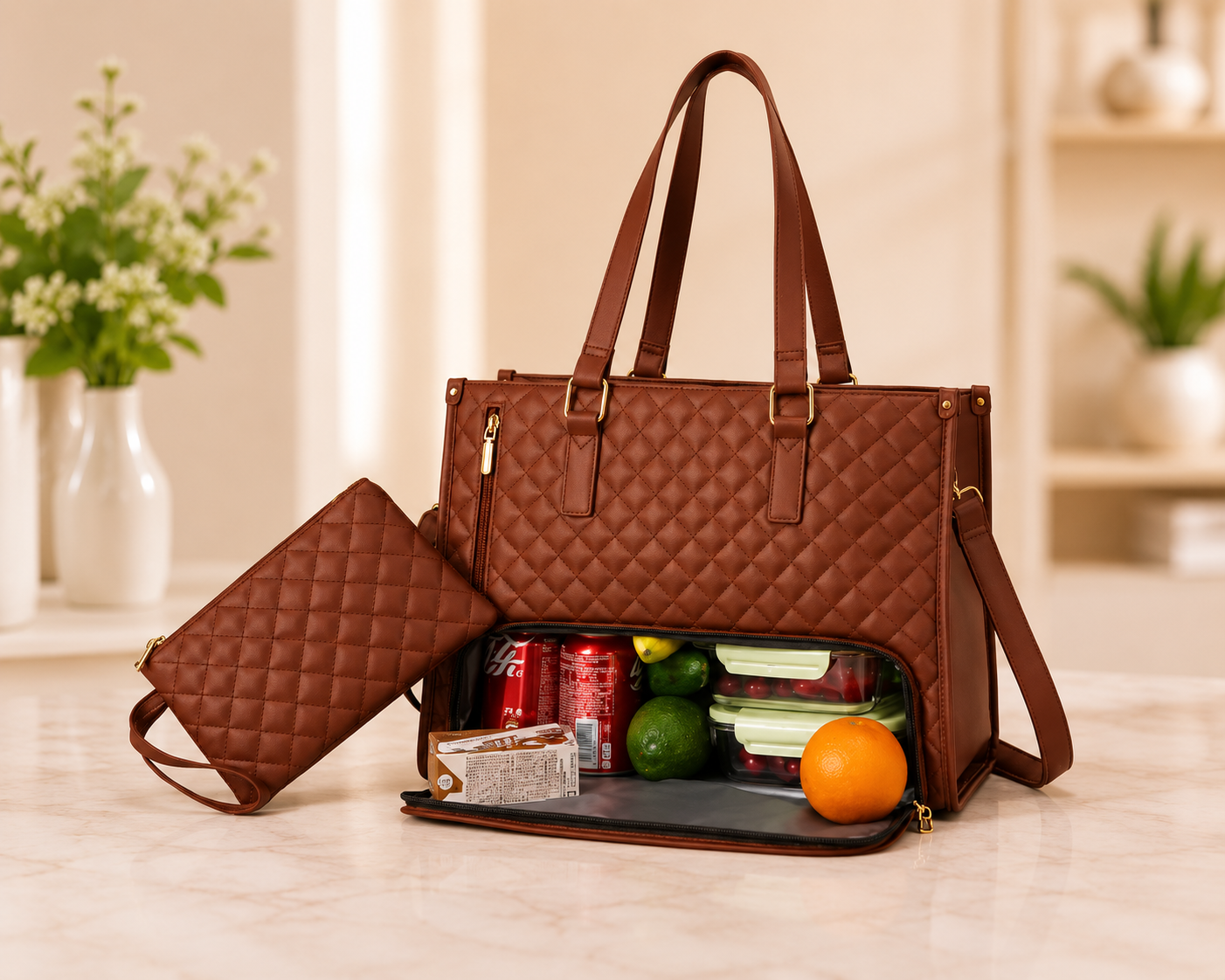 Easecary Insulated Tote Lunch Bag