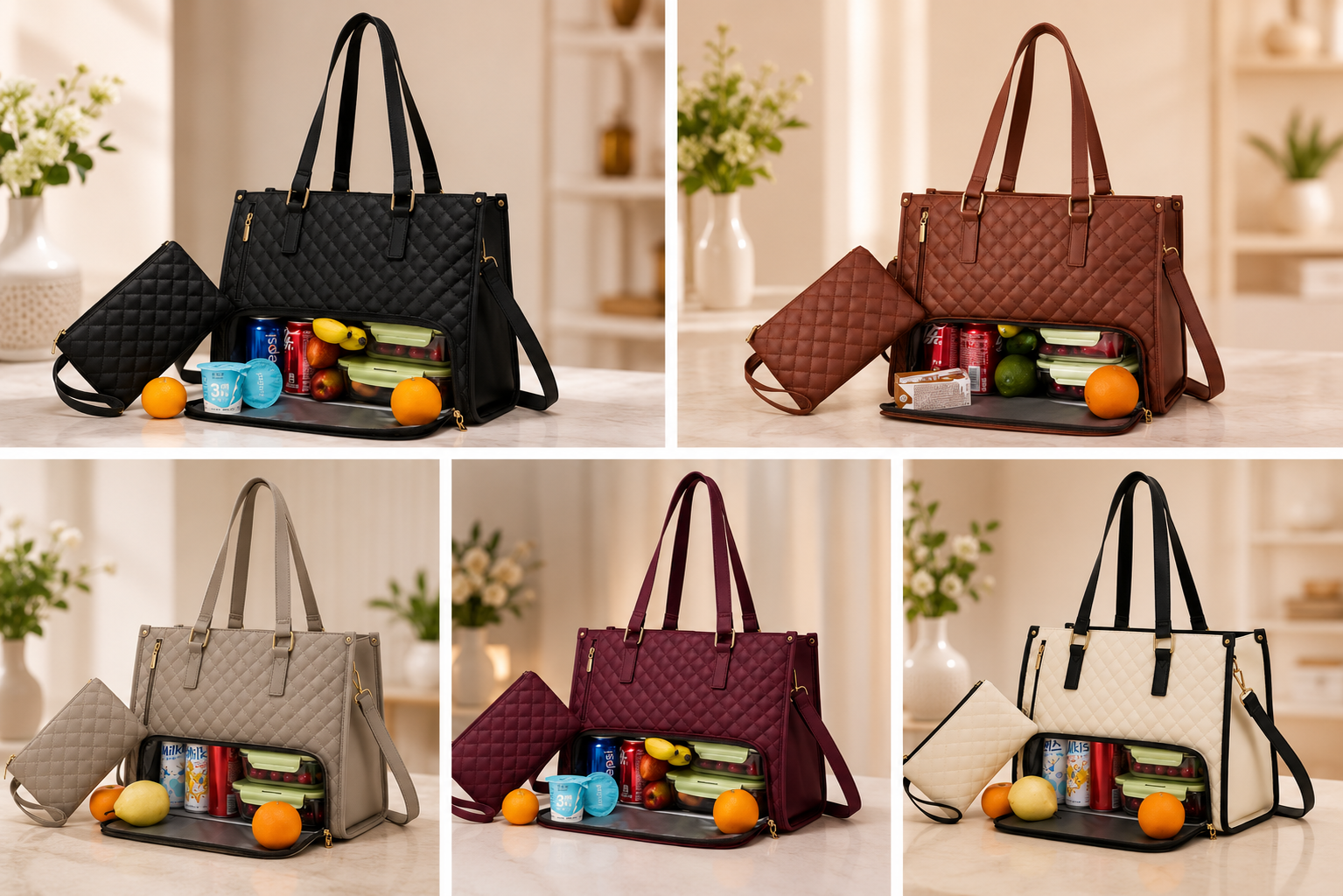 Easecary Insulated Tote Lunch Bag