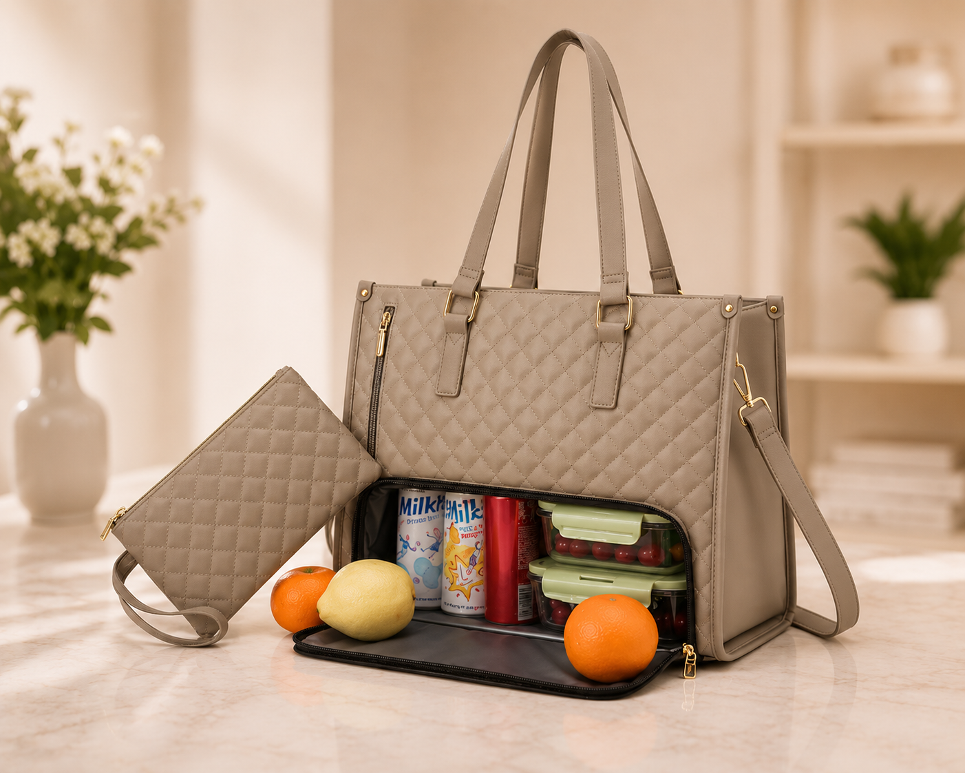 Easecary Insulated Tote Lunch Bag