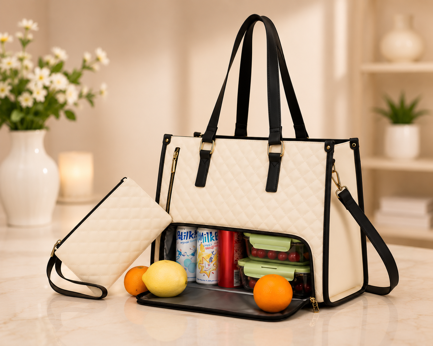 Easecary Insulated Tote Lunch Bag